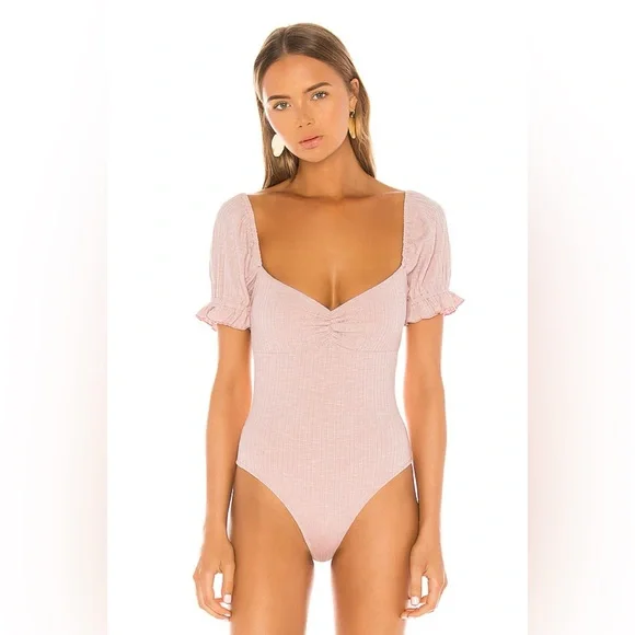 Privacy Please Olive Bodysuit in Pink Lemonade NWT Women’s Size XS - Picture 13 of 13